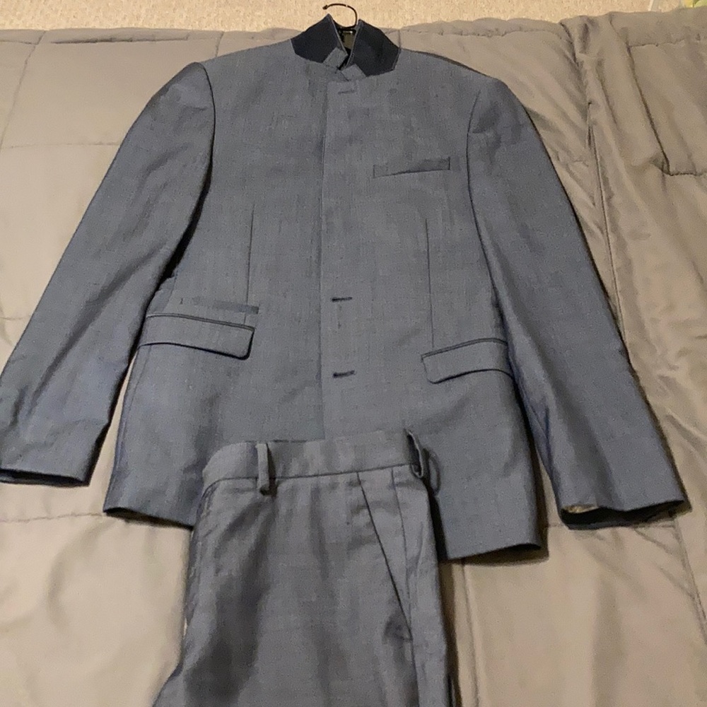 Express Blue Suit. Only wore to church a few times